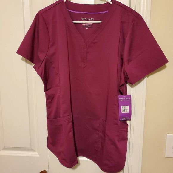 NWT The Purple Label Jane Top Scrubs Size XL - Picture 7 of 7